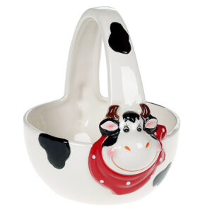 Candy ceramic 400 ml at form basket from surround picture Cheerful ladybug BonaDi 928-001