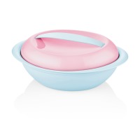 Салатник пластик BAGER BG-433 BP BLUE/PINK/овал./с кр/1500 мл (BG-433 BP)