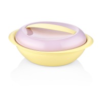 Салатник пластик BAGER BG-433 YL YELLOW/LILAC/овал./с кр/1500 мл (BG-433 YL)
