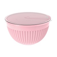 Salad bowl plastic BAGER BG-446 P PINK/с кр/24 cm (BG-446 P)