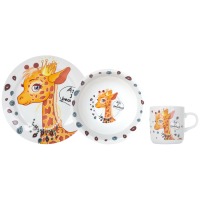 Set crockery Children. Limited Edition PRETTY GIRAFFE /НАБОР/ 3 etc. C389