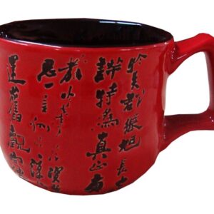 Чашка 180 мл с ручкой (красная) Mitsui 24-21-238