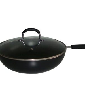 Пательня WOK диам.26см зі скляної кришкою Krauff KF25-180-006