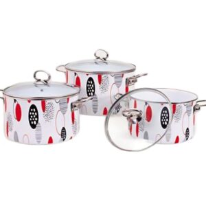 Set enamelled crockery 6 items Krauff 26-224-002