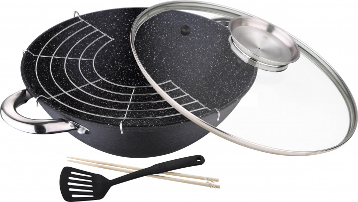 Пательня WOK з кришкою Renberg 28 см 3.6 л RB-1620