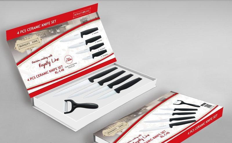 Set ceramic knives 5 items Royalty Line RL-C4B