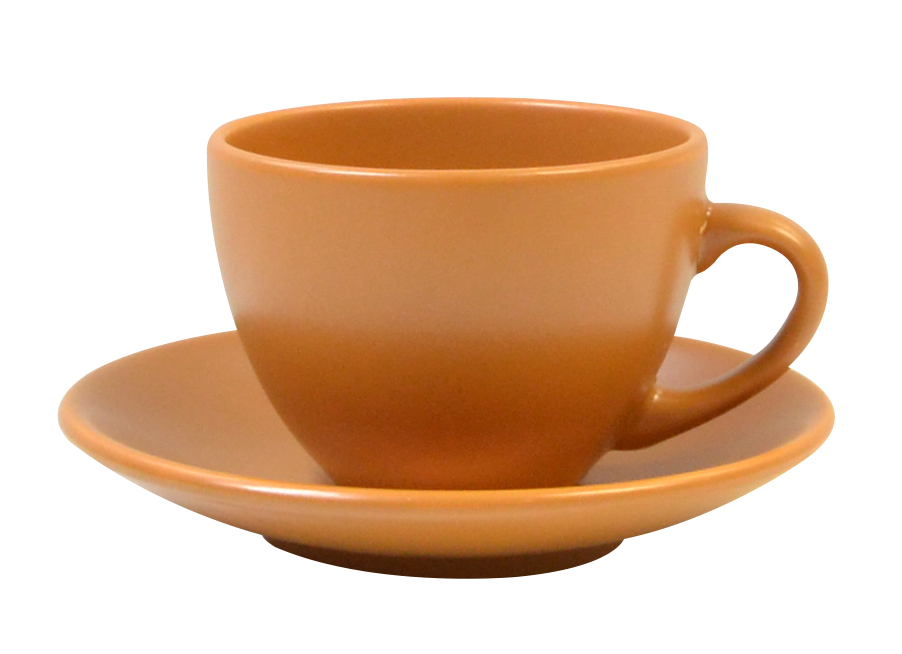 A cup coffee from saucer Terracotta 207 ml, диам. saucer 14см KERAMIA 24-237-012