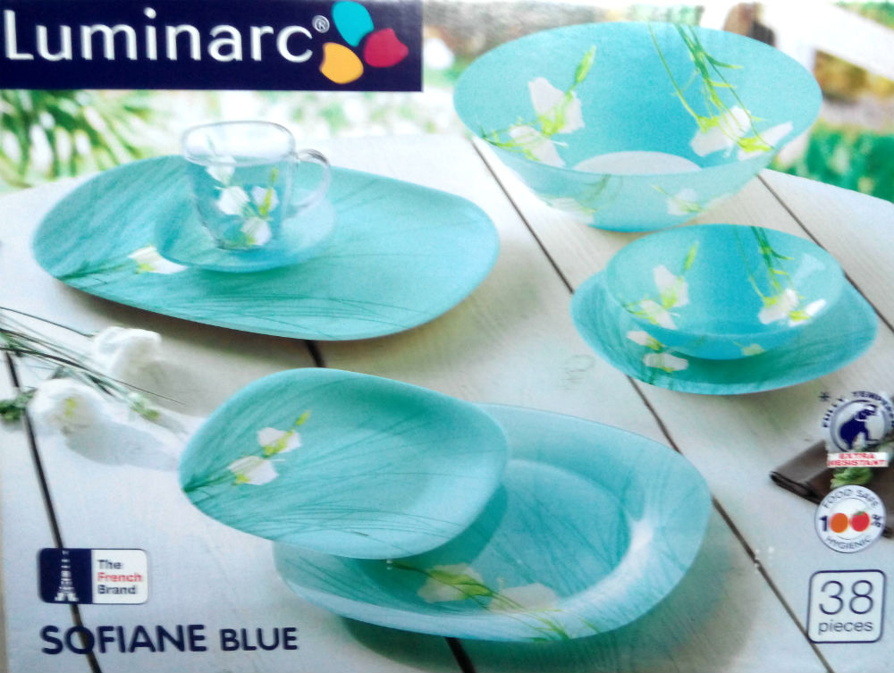 Table service Sofiane Blue 38 items Luminarc J7880