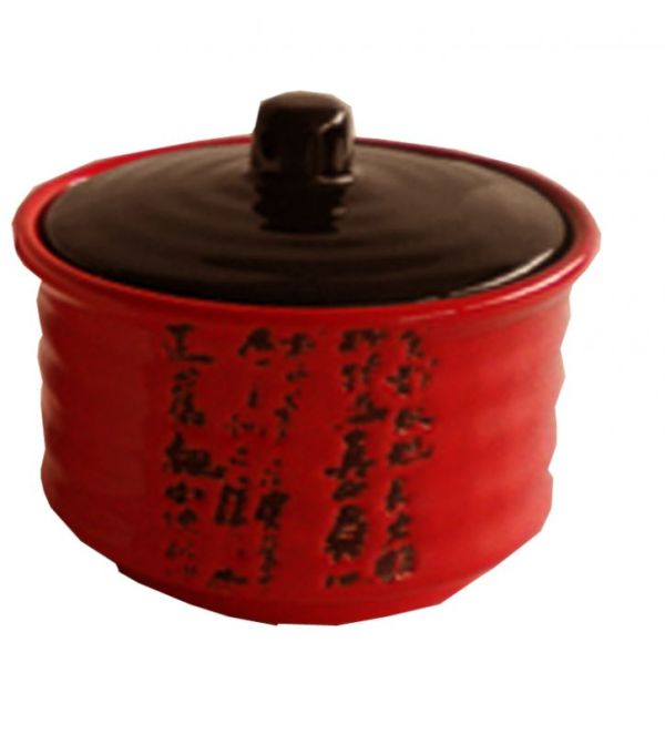 Sugar-bowl 200 ml (red) Mitsui 24-21-229