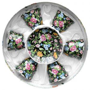 Set tea: 6 cups 220 ml + 6 saucers White flower Оселя 21-245-001