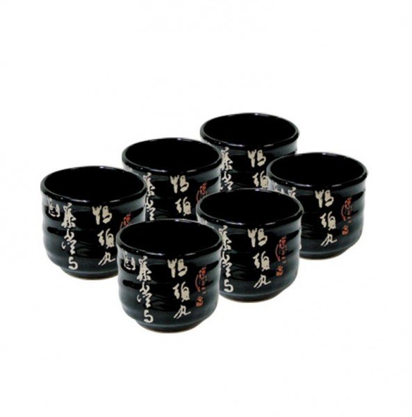 A cup 6шт without pens (black) Mitsui 24-21-253