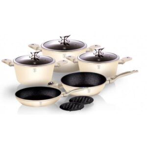 Set crockery Berlinger Haus Cream Metallic Line 10 items BH-1221