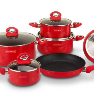 Набор кастрюль Royalty Line RL-FM10L Red 10 предметов