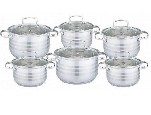 Set pots of stainless become Edenberg EB-4075 -12 etc