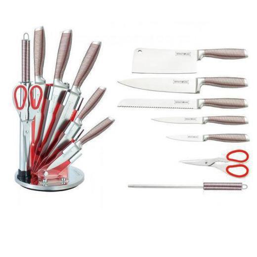 Set knives on stand 8 items Royalty Line RL-KSS804N