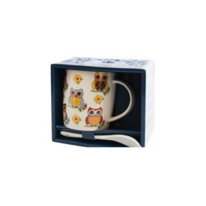 Кружка с ложкой Milika Owlet Color 350 мл M0520-NM-12-D