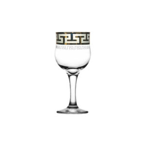 Set glasses for wine 6 PC 240 ml Goose crystal Greek pattern GE03-163