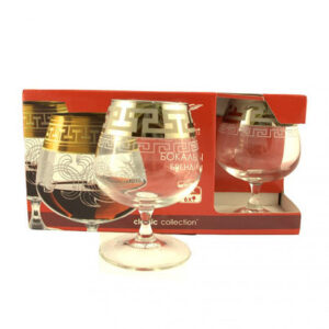 Set glasses 6 PC 410 ml Goose-Crystal Greek pattern GE03-1812