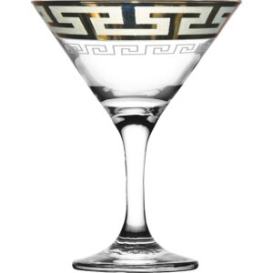 Set wine glasses for Martini 6 PC 170 ml Goose crystal Greek pattern GE03-410