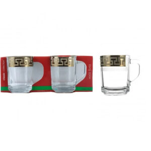Set mugs 250 ml 2 PC Goose crystal Greek pattern GE03-5029