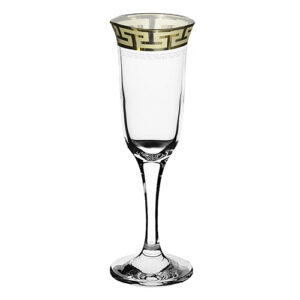 Set wine glasses 6 PC 210 ml Goose crystal Greek pattern GE03-883