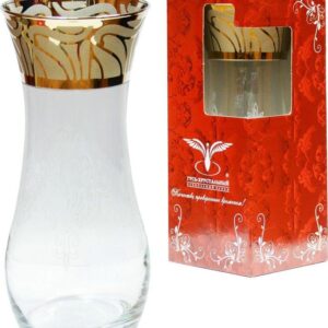 Vase 26 cm decoration Goose crystal Nutmeg GE05-3737