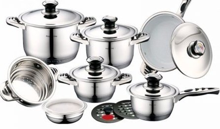 Set crockery c пароваркой 16 etc Haus-LUX HL-16RC