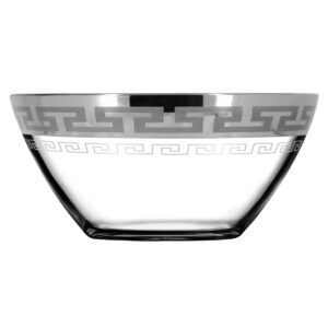 Salad bowl 1 PC from picture "Greek pattern" (Diameter 19 cm) Goose Crystal SE03-1326