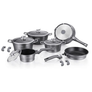 Set crockery 14 items Royalty Line RL-ES2014M SILVER