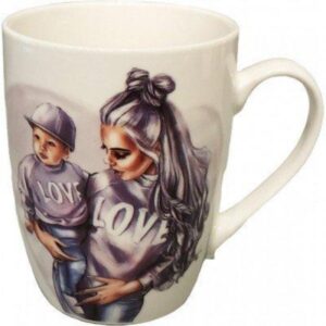 Cup porcelain 400 ml Milika Family Look Love Color M0520-NBM400-08