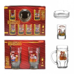 Set for male company 2 кружки+6 стопок+пепельница ОСЗ 8217