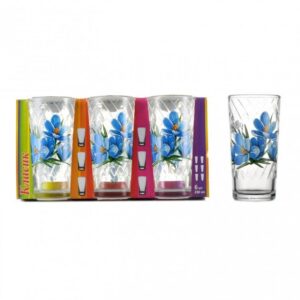 Set glasses high Classic flowers 230 ml 6 PC ОСЗ 8226(8)