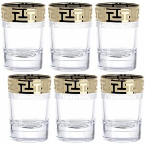 Set stacks 6 PC 60 ml Goose crystal Greek pattern EAV03-837 Write-down