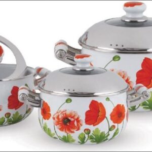 Set enamelled crockery 6 items Krauff 26-224-003