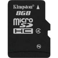 карта памяти KINGSTON microSDHC 8 GB Class 4 без адаптера