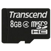карта памяти TRANSCEND microSDHC 8 GB Class 4 без адаптера