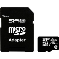map memory SILICON POWER microSDHC 16 GB Class 10 UHS-I Elite + adapter