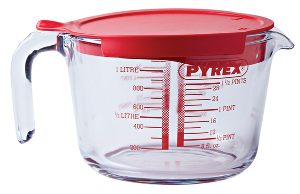 Кружка мерная з кришкою 1 л. Pyrex Classic 264P000