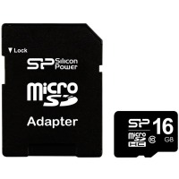 map memory SILICON POWER microSDHC 16 GB card Class 10 + adapter