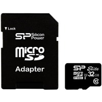 map memory SILICON POWER microSDHC 32 GB Class 10 UHS-I Elite + adapter