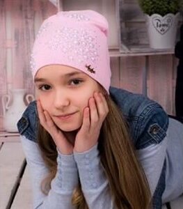 Шапка для девочки Одуванчики 50-52 см Anika T-193d