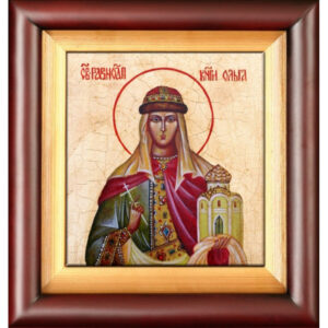 Икона Святой равноапостольной великой княгини Ольги 25,5X23,5X4,5 см 01-553