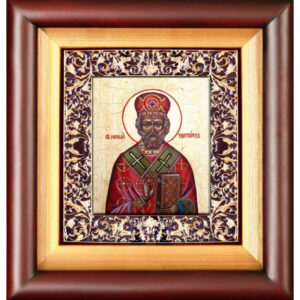 Икона Святой Николай Чудотворец 25,5X23,5X4,5 см 02-500