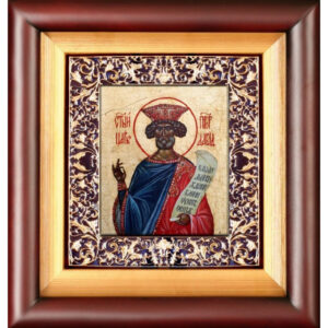 Икона Святой Царь и Пророк Давид 25,5X23,5X4,5 см 02-201