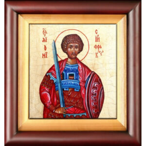 Икона Святого Мученика Дионисия Фракийского 25,5X23,5X4,5 см 01-200