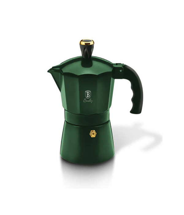Гейзерная кавоварка 2 чашки Berlinger Haus Emerald Collection BH-6478