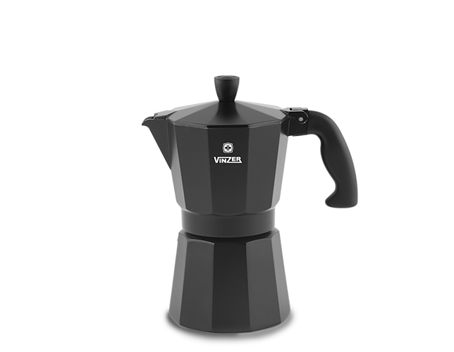 Гейзерная кофеварка Moka Nero на 9 чашек Vinzer 89396