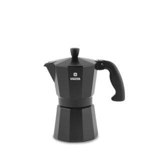 Гейзерная кавоварка Moka Nero на 3 чашки Vinzer 89394
