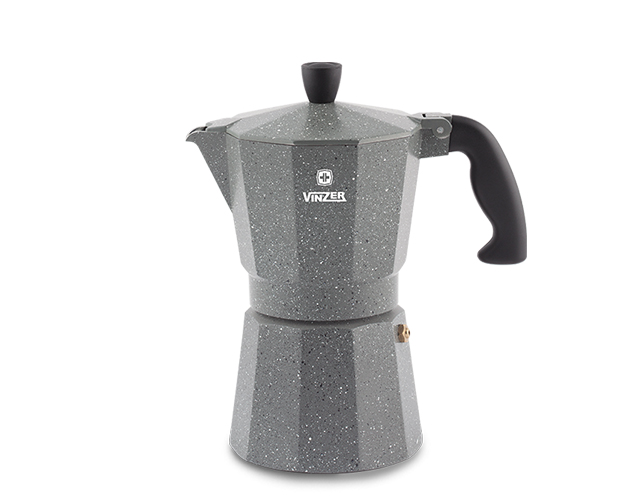 Гейзерная кавоварка Vinzer Moka Granito на 9 чашок Vinzer 89399