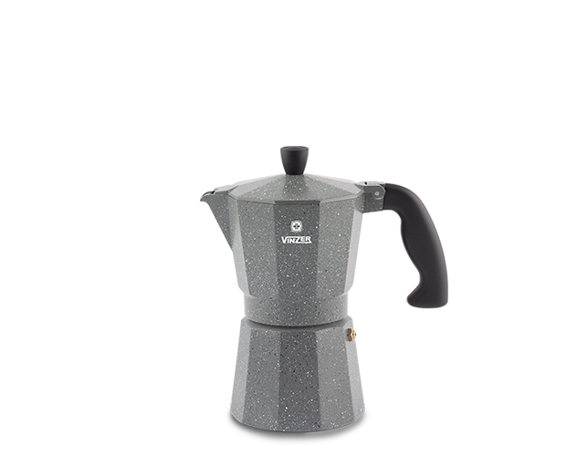 Гейзерная кофеварка Moka Granito на 3 чашки Vinzer 89397.